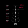 Cross-border acrylic cake stand, transparent circular dessert table, multi-layer display stand, wedding and birthday display stand Specification image